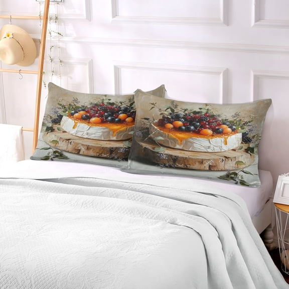 Pillow Case Plush Pillow Fruit Cake Case standard size/King size/Queen size Bed Pillow Pillowcases