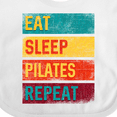 thumbnail image 4 of Inktastic Fitness Eat Sleep Pilates Repeat Boys or Girls Baby Bib, 4 of 4