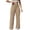 Khaki, variant on AGKIZG Women Solid Color Corduroy Sweatpants with Pockets Elastic Waist Soft able Casual Daily Wear Long Trousers