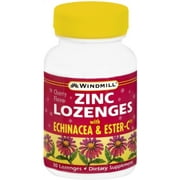 Windmill Zinc Lozenges With Echinacea and Ester-C 30 Each (Pack of 3)