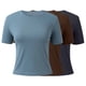 thumbnail image 5 of Camiseta básica de manga corta ajustada para mujer: camiseta de poliéster ajustada, top informal de verano, tallas S-XXL, estampado floral, apta para múltiples ocasiones, 5 of 6