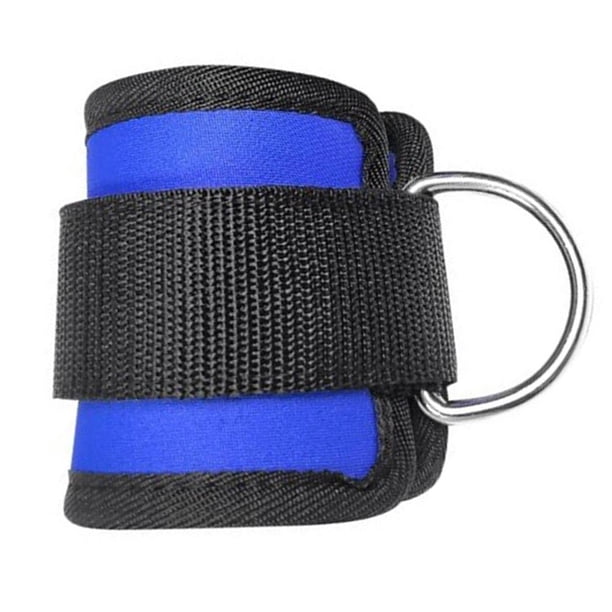 ropa de deporte Cable de anillo en D único correa de anclaje para tobillo puños para ejercicios de fuerza de piernas (azul) Hugtrwg Para estrenar