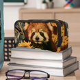 thumbnail image 6 of PhooArto Pencil Case, Cute Red Panda Sunflowers Large Capacity Pencil Pouch Stationery Pen Bag, 6 of 7