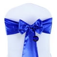 thumbnail image 2 of MDS Pack of 50 Satin Chair Sashes Bow Sash for Wedding and Events Decor -Royal Blue, 2 of 6