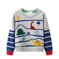 thumbnail image 1 of Chandail à Imprimé Rayé pour Garçons, Tout-Petits, Automne, T-Shirt à Manches Longues, Chandail pour Bébé 2-7 Ans, 1 of 5
