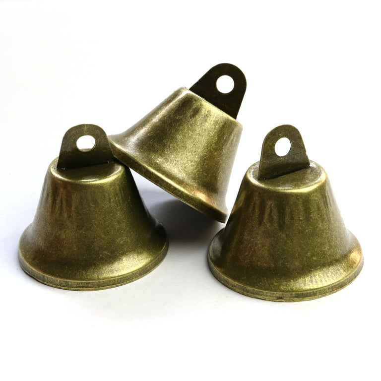 Unique Bargains Jingle Bells,0.55 inch 60pcs,Craft Copper Bells Bulk DIY Bells - Bronze