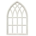 thumbnail image 5 of Sintosin Farmhouse Arched Window Frame for Wall Art 20" x 32", Rustic Hanging Distressed White Window Pane Wall Decor Artwork, MDF, 5 of 9