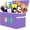 Classical Purple, variant on oy Box Chest, Collapsible Sturdy Storage Bins with Lids