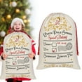 thumbnail image 2 of Christmas Bags For Gifts, Canvas Christmas Gift Bag, Christmas Bags Santa Sacks Canvas Bags For Gifts 27.6"x20", 2 of 6