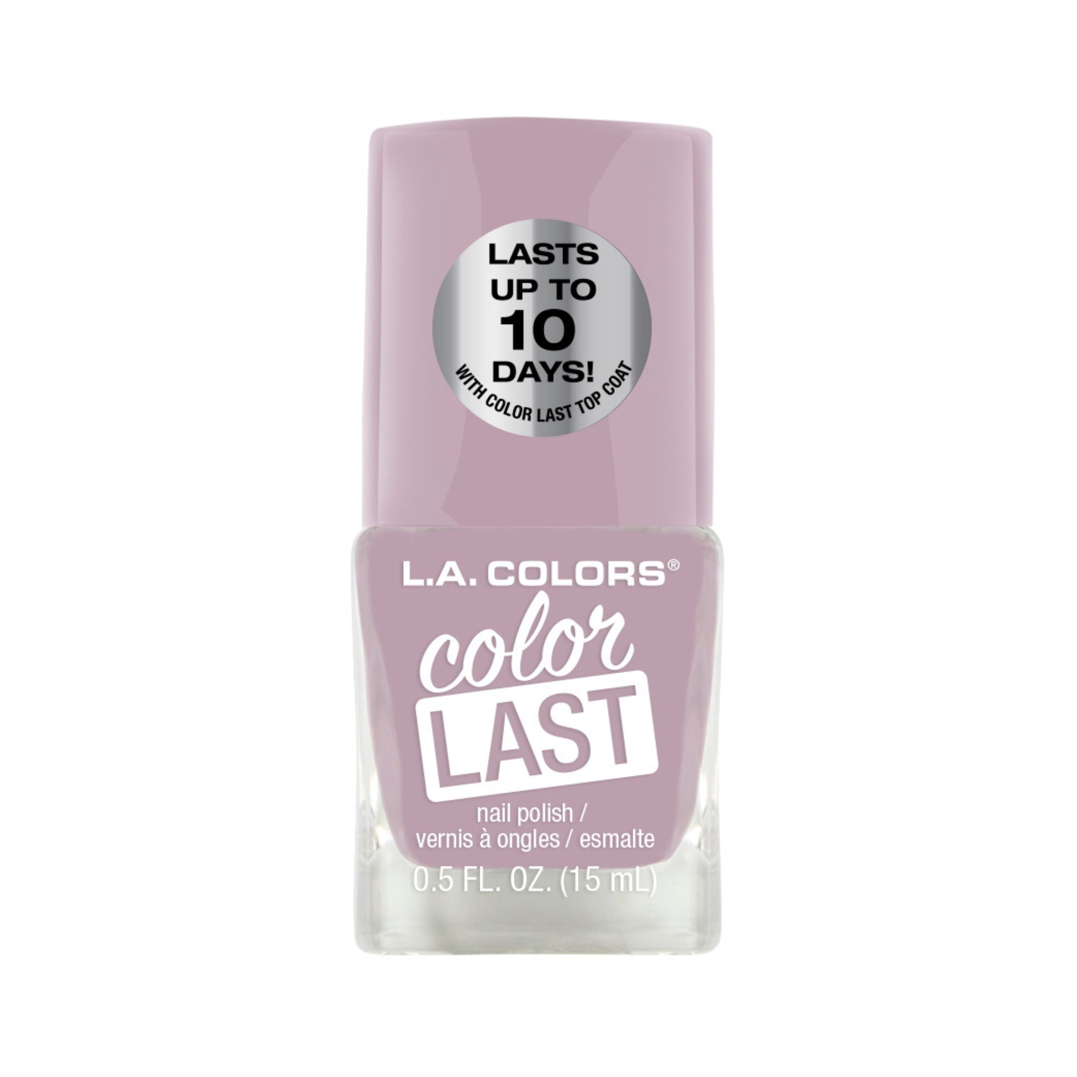 (2 pack) L.A. COLORS Color Last Nail Polish, Everlasting, 0.5 fl oz