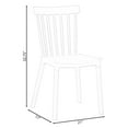 thumbnail image 7 of Modern Plastic Dining Chair Windsor Design with Beech Wood Legs, Yellow Set of 2, 7 of 7