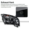 thumbnail image 3 of PIT66 1Pair Headlight LED Light Strip w/o Bulbs Clear Lens Black Housing Clear Refelector Fit for Dodge Ram 1500 1994-2001/Dodge Ram 2500 3500 1994-2002 (Not Fit Sport & Ram Van Model), 3 of 9