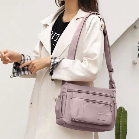 Crossbody Bag for Women Multi Pockets Cross Body Purses for Women Color Light Purple Size One Size