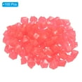thumbnail image 3 of Uxcell 100Pack Glow Rocks 10-15mm Glow Pebbles Decoration in the Dark Luminous Stones Decor DIY Decorative Pink, 3 of 6