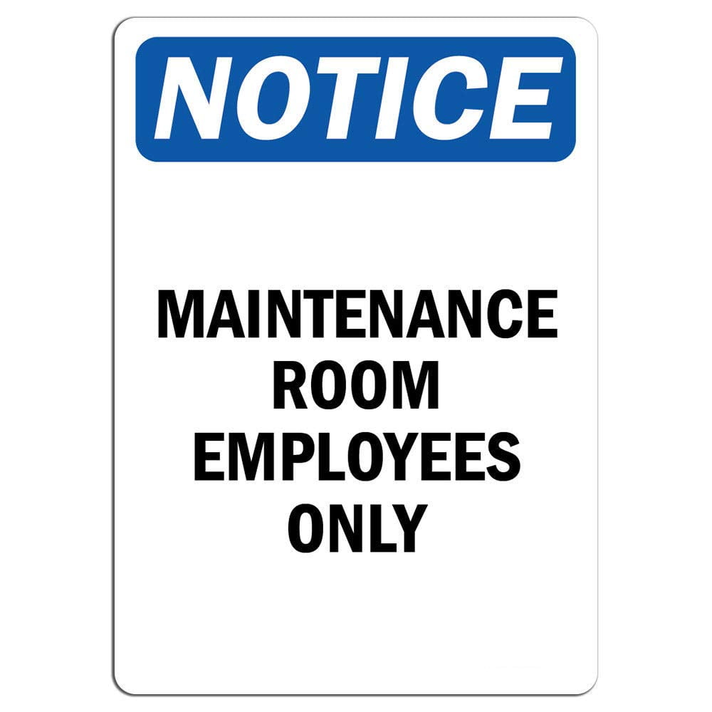 Employees Only Sign Window Business Sticker Set 