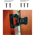 thumbnail image 5 of Bisagras para gabinetes de latón antiguo, 4 paquetes, envoltura parcial, cierre automático, superposición de 1/2 pulgada, bisagras para gabinetes de cocina, 5 of 5
