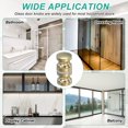 thumbnail image 7 of Uxcell Glass Shower Door Handle, Aluminum Alloy Back-to-Back Shower Door Knob for Bathroom Gold, 7 of 7