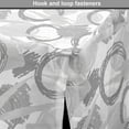 thumbnail image 4 of Abstract Dog Crate Cover, Geometric Sketchy Brush Strokes Circle Rings Paint Splash Lines Messy Texture, Easy to Use Pet Kennel Cover for Dogs, 35" x 23" x 27", Pale Grey White, by Ambesonne, 4 of 6