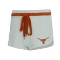thumbnail image 4 of Women's Concepts Sport Gray/Orange Texas Longhorns Whitley Long Sleeve Hoodie Top & Shorts Set, 4 of 5
