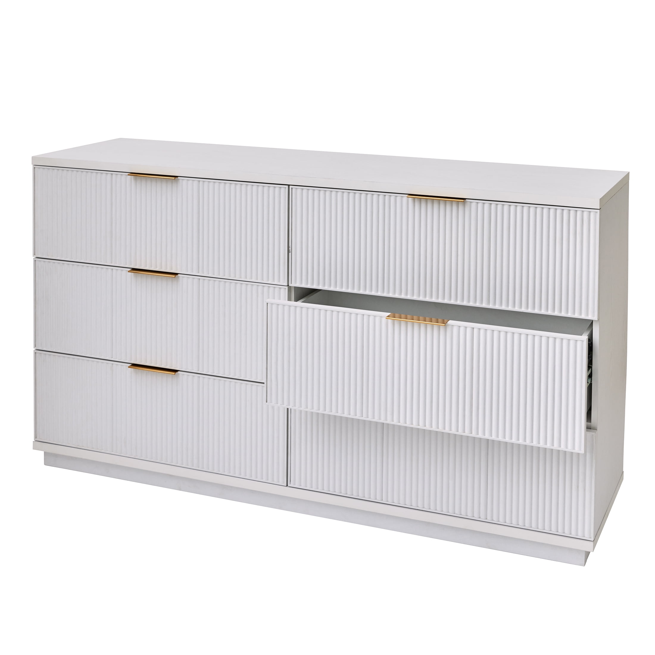 Better Homes and Gardens Lillian 6 Drawer Dresser, White