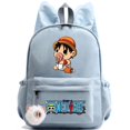 thumbnail image 1 of Anime One Piece Backpack Knapsack Kids Boy Girl Printed School Bag Teenager Student Cartoon Bookbag Outdoor Rucksack, 1 of 5