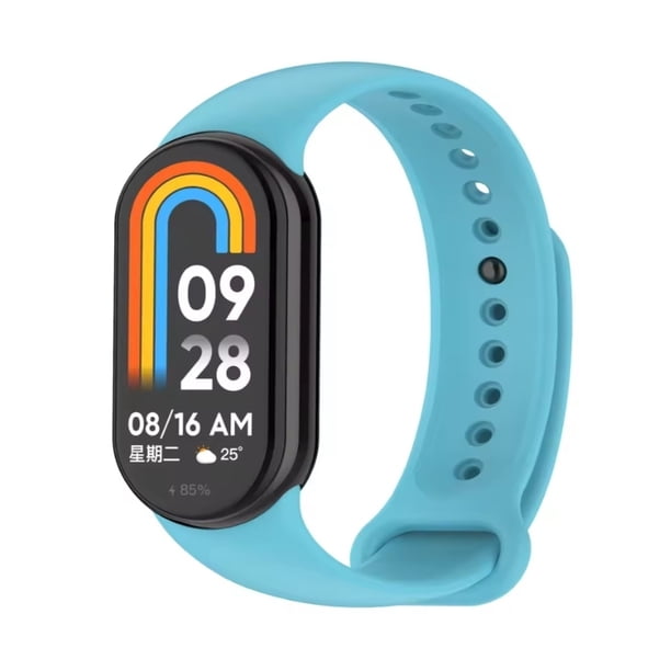 Correa de Silicona para Xiaomi Mi Band 8, Premium, Deportiva, Resistente al Agua