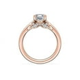 thumbnail image 3 of 1.20 Carat Excellent Asscher Cut Real Diamond Latest Design Solitaire Engagement Ring for Ladies Solid 14K Rose Gold Size 7.5, 3 of 8