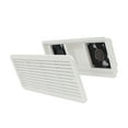 thumbnail image 1 of RV Side-Mounted Air Outlet Cover RV Side-Mount Dual Window Fan Black/White Air Inlet, 1 of 7