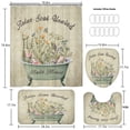 thumbnail image 2 of Floral Shower Curtain for Bathroom Spring Flower Watercolor Shower Curtain Sets Decorative Polyester Waterproof Fabric Shower Curtain Set Bathtub Hotel Decor with 12 Hooks 72x72 Inch, 2 of 6
