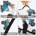 thumbnail image 6 of Monster Cartoon Truck White Pattern Teens Toddler Nap Mat with Pillow, Sleeping Mat Bag for Preschool Daycare 50"x20", 6 of 6