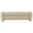 thumbnail image 4 of SAFAVIEH Couture Danianna Solid Boucle Contemporary Bench with Storage, Oatmeal, 4 of 8
