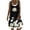 Black, variant on TIHLMK Beach Dresses for Women Women's O-Neck Printing Loose Casual Fashion Fake Two Lay Sleeveless Dress