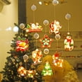 thumbnail image 2 of Ventana de Navidad Luz colgante LED Adorno de Navidad Ventosa Batería Decoración para el hogar, Papá Noel, 2 of 2