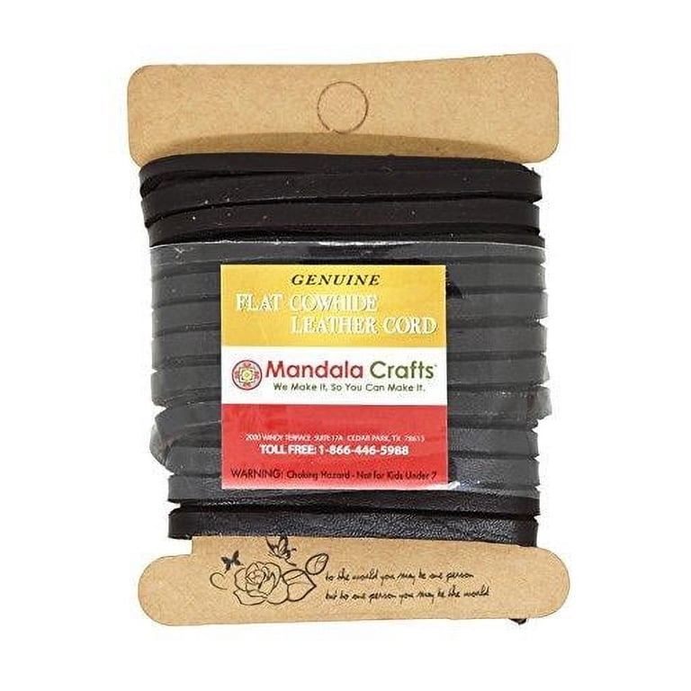 Flat Cow Real Leather Cord String – Natural, Black, Or Coffee Color For Craft & Jewelry Making