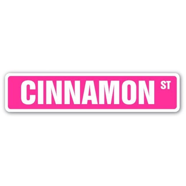 SignMission Cinnamon SS-e 4 x 18 Po Chambre d'Enfant Signe de Rue - Cinnamon