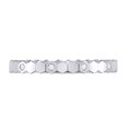 thumbnail image 2 of 14kt White Gold Womens Round Diamond Machine-Set Band Ring 1/10 Cttw, 2 of 4