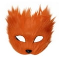 thumbnail image 3 of Máscara de media cara para disfraces | Accesorio de disfraz de Halloween para hombres y mujeres | Accesorios para fiestas de disfraces | Cubrebocas de plástico para eventos temáticos y cosplay, 3 of 3