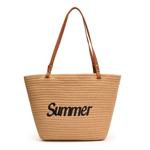 Bolso Axila Playa Paja Ligero Verano Kuymtek para Mujer