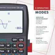 حاسبة علمية للإلكترونيات Catiga Cs-229 مع وظائف رسومية، أسود