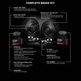 R1 Concepts Front Rear Brakes and Rotors Kit Front Rear Brake Pads
