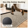 thumbnail image 3 of SIXHOME Door Mats for Inside 24"x47" Non Slip Rubber Welcome Mat for Inside Low-Profile Dirt Trapper Indoor Door Mats for Entryway Soft Absorbent Washable Entry Rug Floor Mats Modern Doormat Brown, 3 of 7