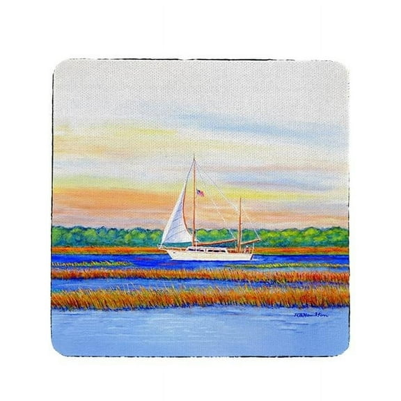 Betsy Drake CT1075 Marsh Sailing Coaster - Set of 4