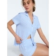 thumbnail image 6 of Joyspun Women’s Mommy and Me Notch Collar Top and Shorts Family Matching Pajama Set, Sizes XS-3X, 6 of 7