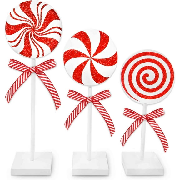 Gift Boutique Christmas Table Decorations Wood Candy Set