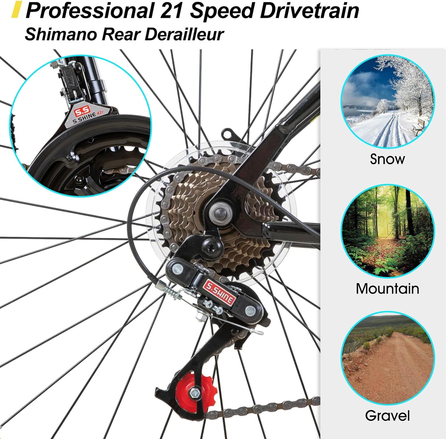Hiland 24 26 inch mountain bike hotsell