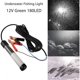 thumbnail image 1 of Señuelo de 12V, cebo sumergible, luz de pesca, atractivo, buscador de pesca con Clip de batería, cable de alimentación de 16,4 pies Blanco Macarena luz de pesca, 1 of 7