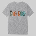 thumbnail image 2 of Gunia Little Boys T-Shirts Big Bro Cute Printed Short Sleeve Crew Neck T Shirt Children Tee Tops Grey 6-7 Years, 2 of 4
