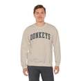 thumbnail image 6 of Donkey Lover Mule Sweatshirt Gifts Crew Neck Shirt Long Sleeve Unisex, 6 of 7