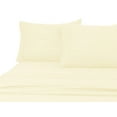 thumbnail image 2 of 600 Thread Count 100% Cotton Wrinkle Free Striped Sheet Set (Twin, Ivory), 2 of 3