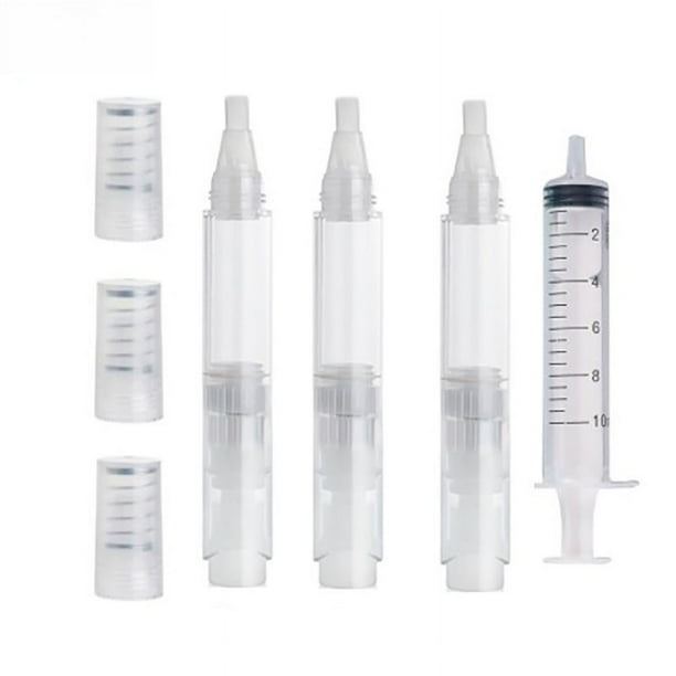 Lápiz blanqueador de dientes, armadura para uñas, aceite nutritivo, botella para el borde de los dedos, botella vacía, reparación de pintura, juego de bolígrafos de costura de belleza